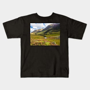 View on Aonach Dubh mountain in Scottisch Highands Kids T-Shirt